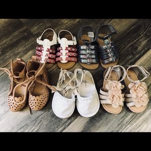 Baby Girl Summer Sandals (Lot of 5) Size 4